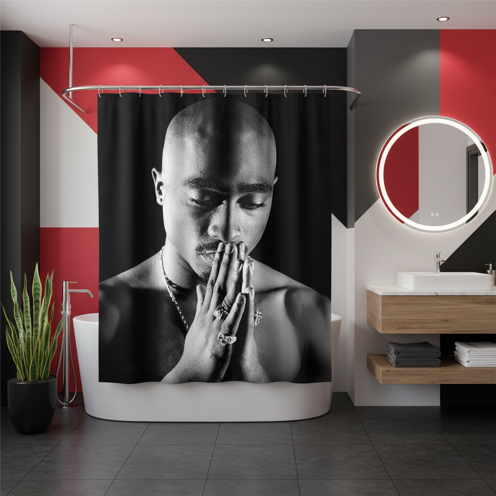 Legendary Tupac Shakur Shower Curtain