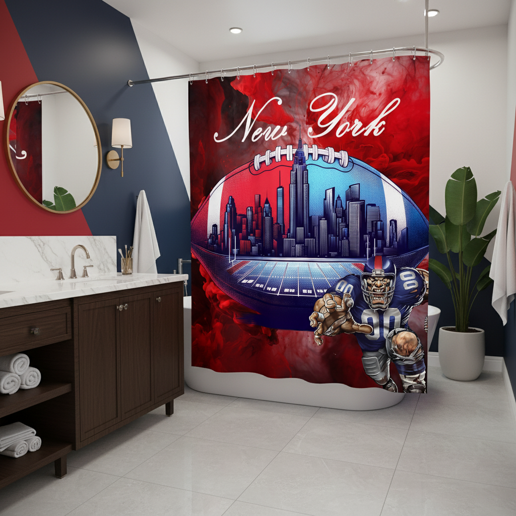 Copycat-Creations New York Football Shower Curtain