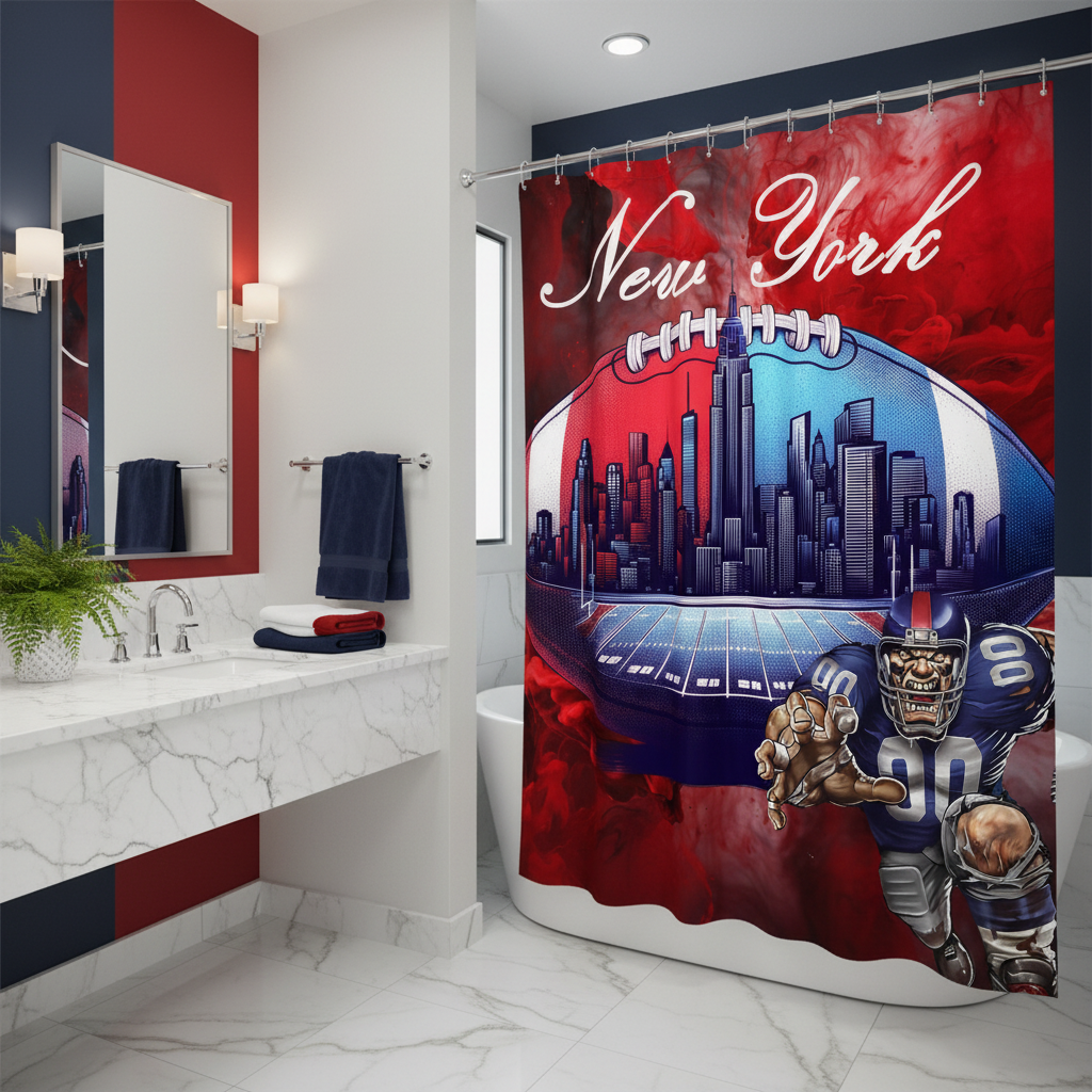 Copycat-Creations New York Football Shower Curtain