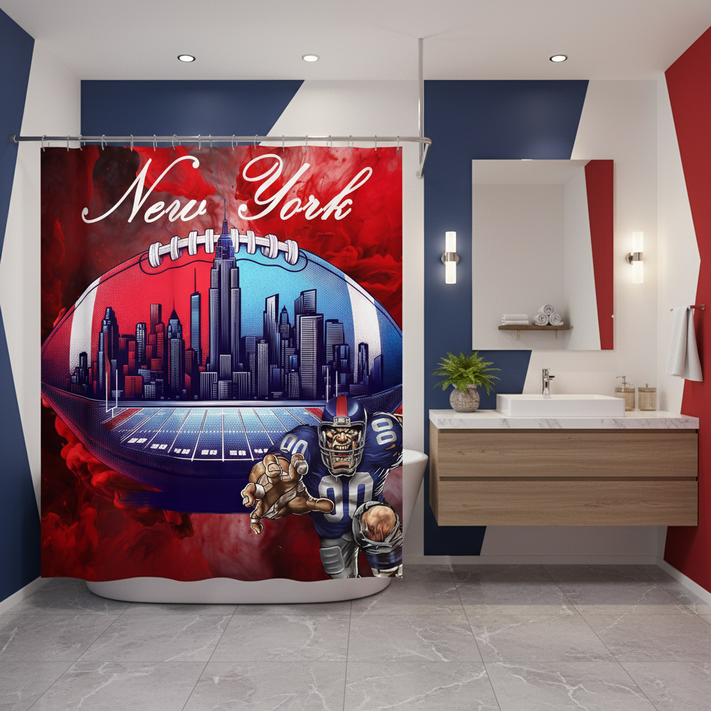 Copycat-Creations New York Football Shower Curtain