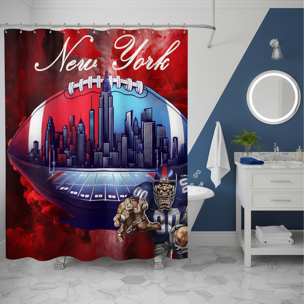Copycat-Creations New York Football Shower Curtain