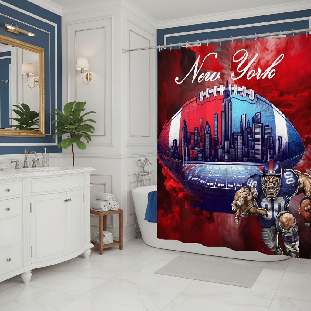 Copycat-Creations New York Football Shower Curtain