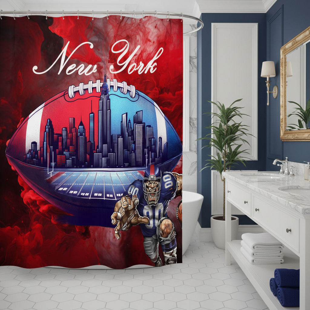 Copycat-Creations New York Football Shower Curtain