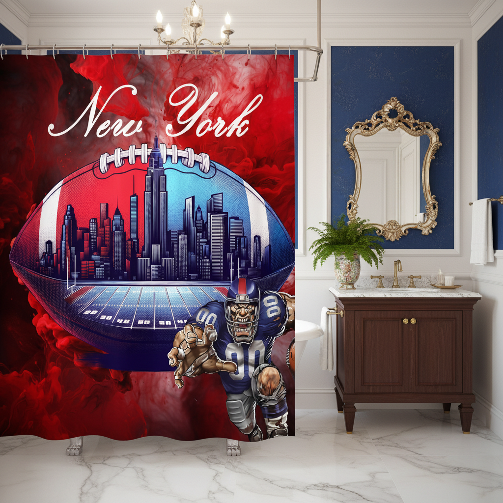 Copycat-Creations New York Football Shower Curtain