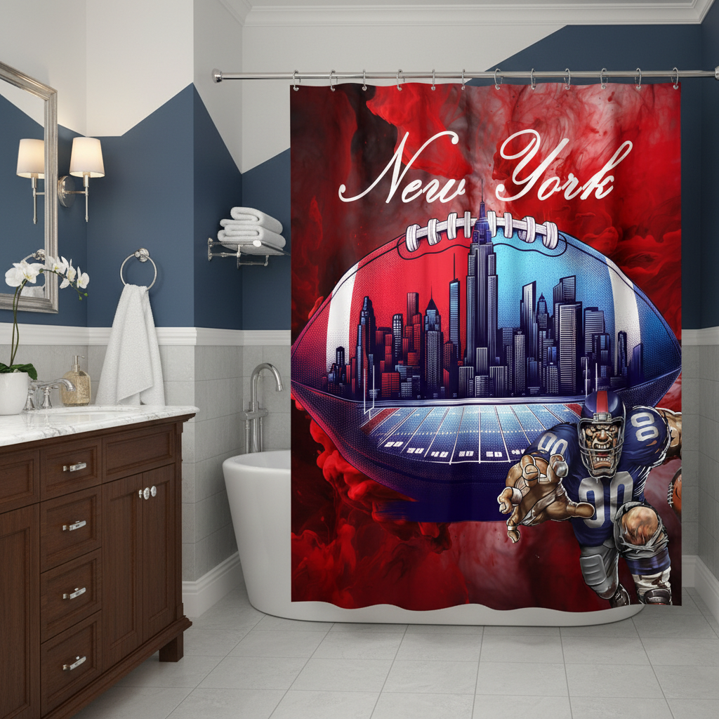 Copycat-Creations New York Football Shower Curtain