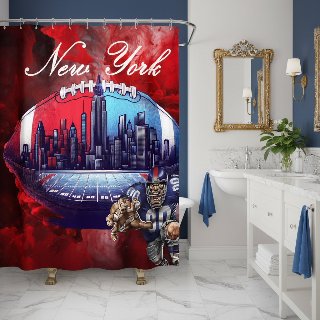 Copycat-Creations New York Football Shower Curtain
