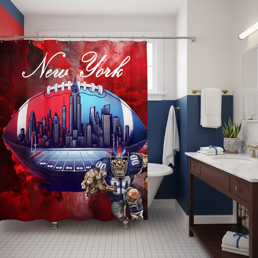 Copycat-Creations New York Football Shower Curtain