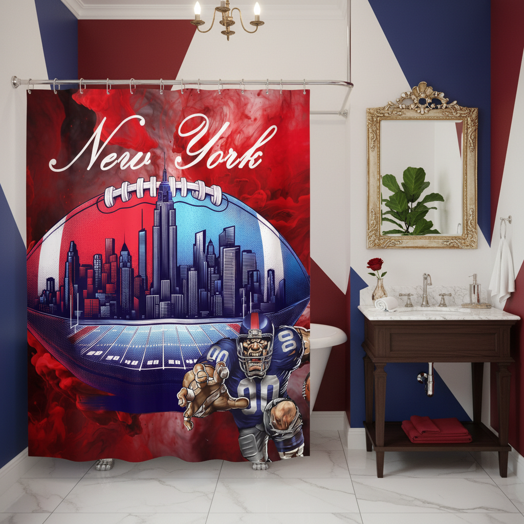 Copycat-Creations New York Football Shower Curtain
