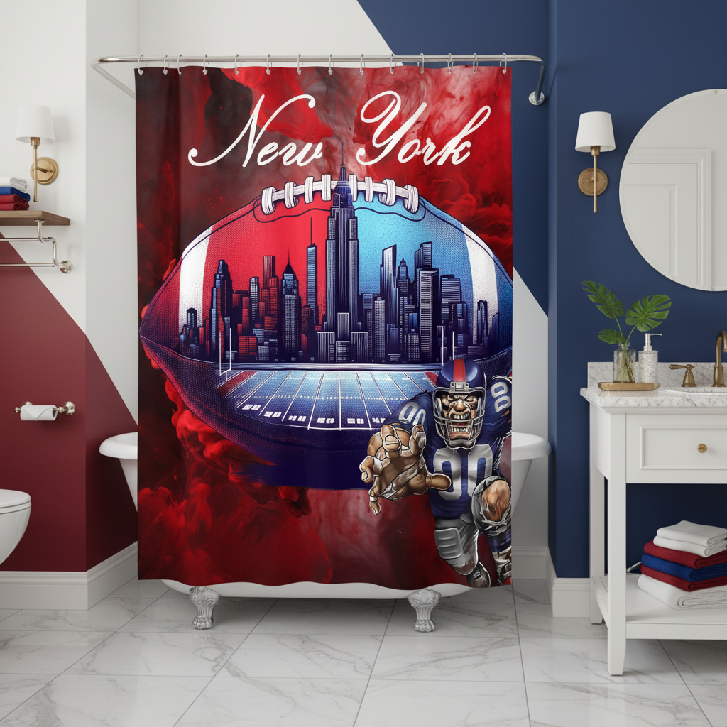 Copycat-Creations New York Football Shower Curtain
