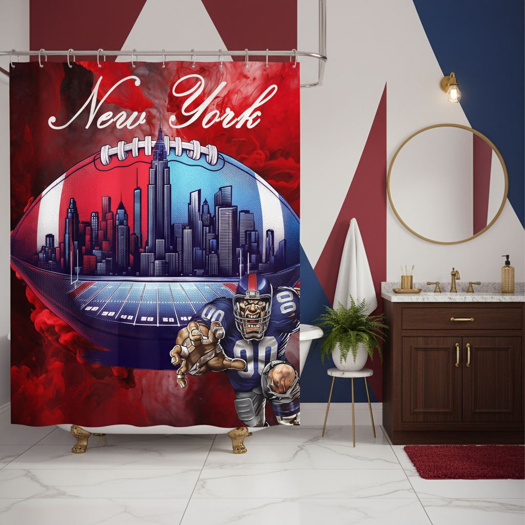 Copycat-Creations New York Football Shower Curtain
