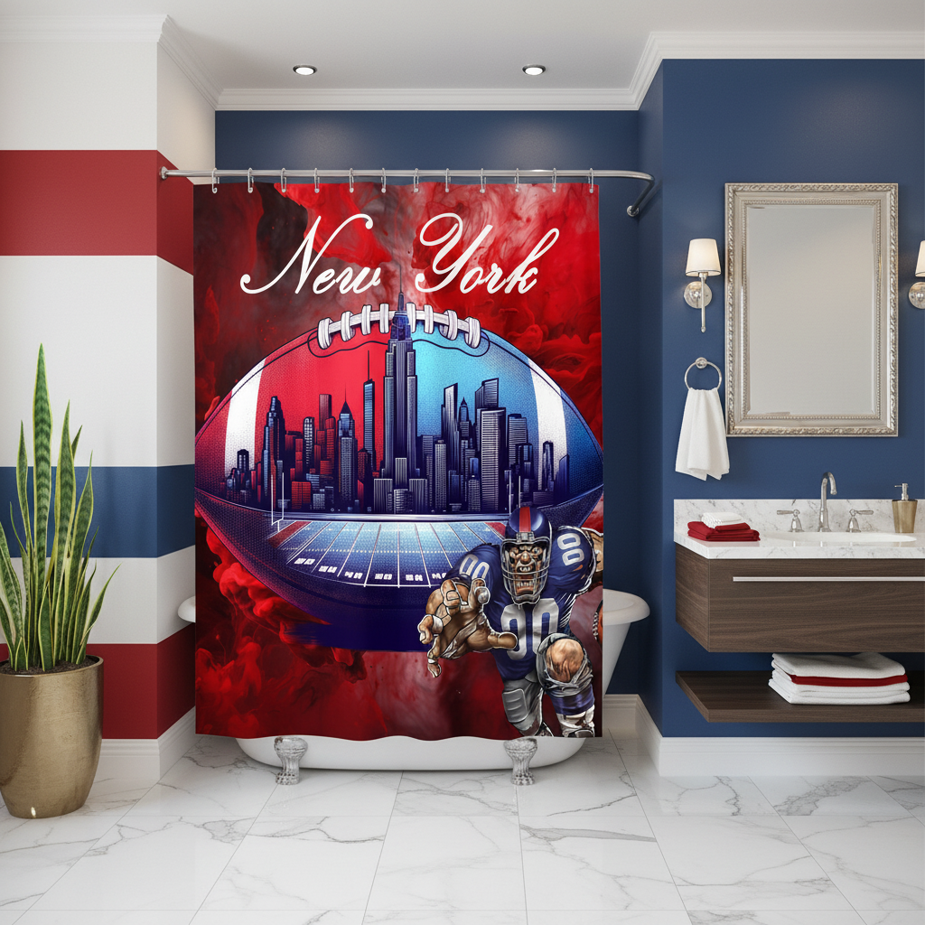 Copycat-Creations New York Football Shower Curtain