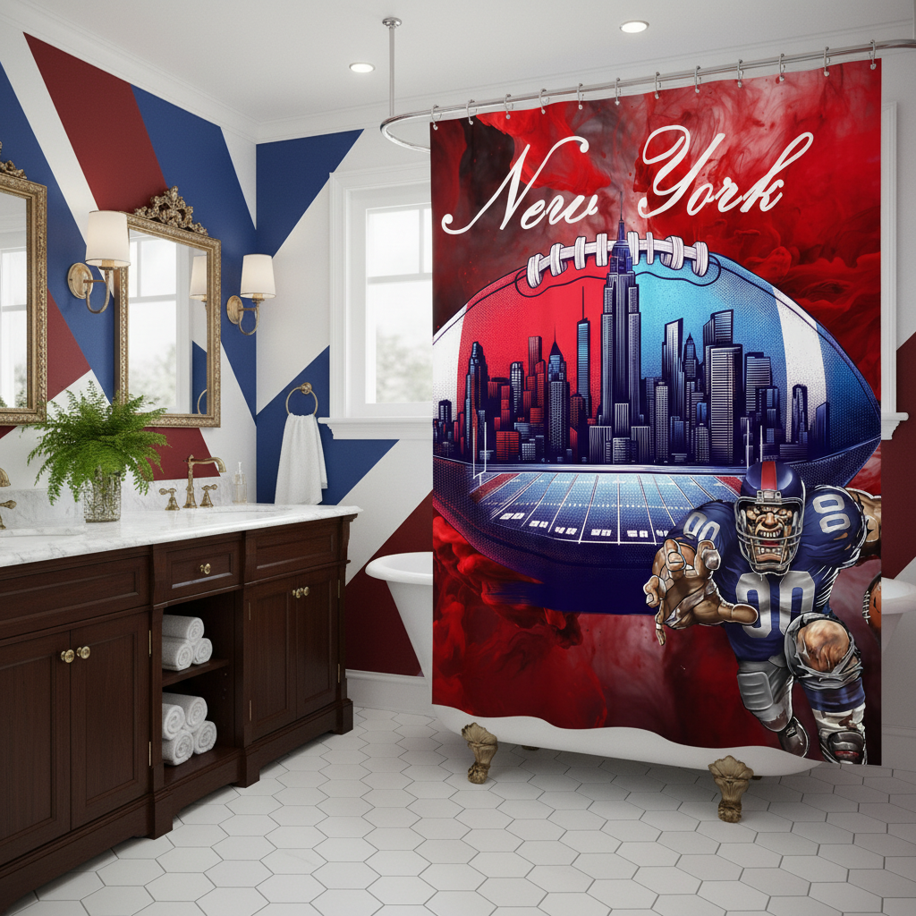 Copycat-Creations New York Football Shower Curtain