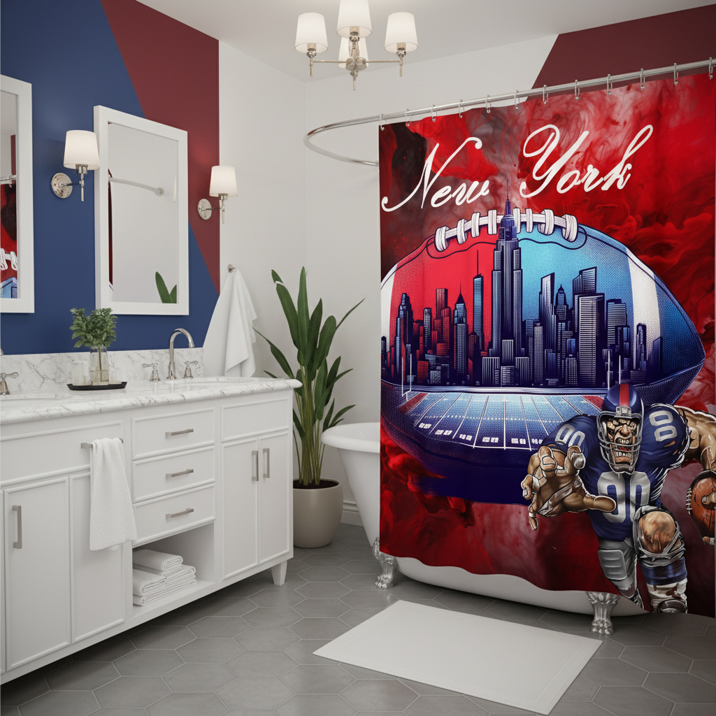 Copycat-Creations New York Football Shower Curtain