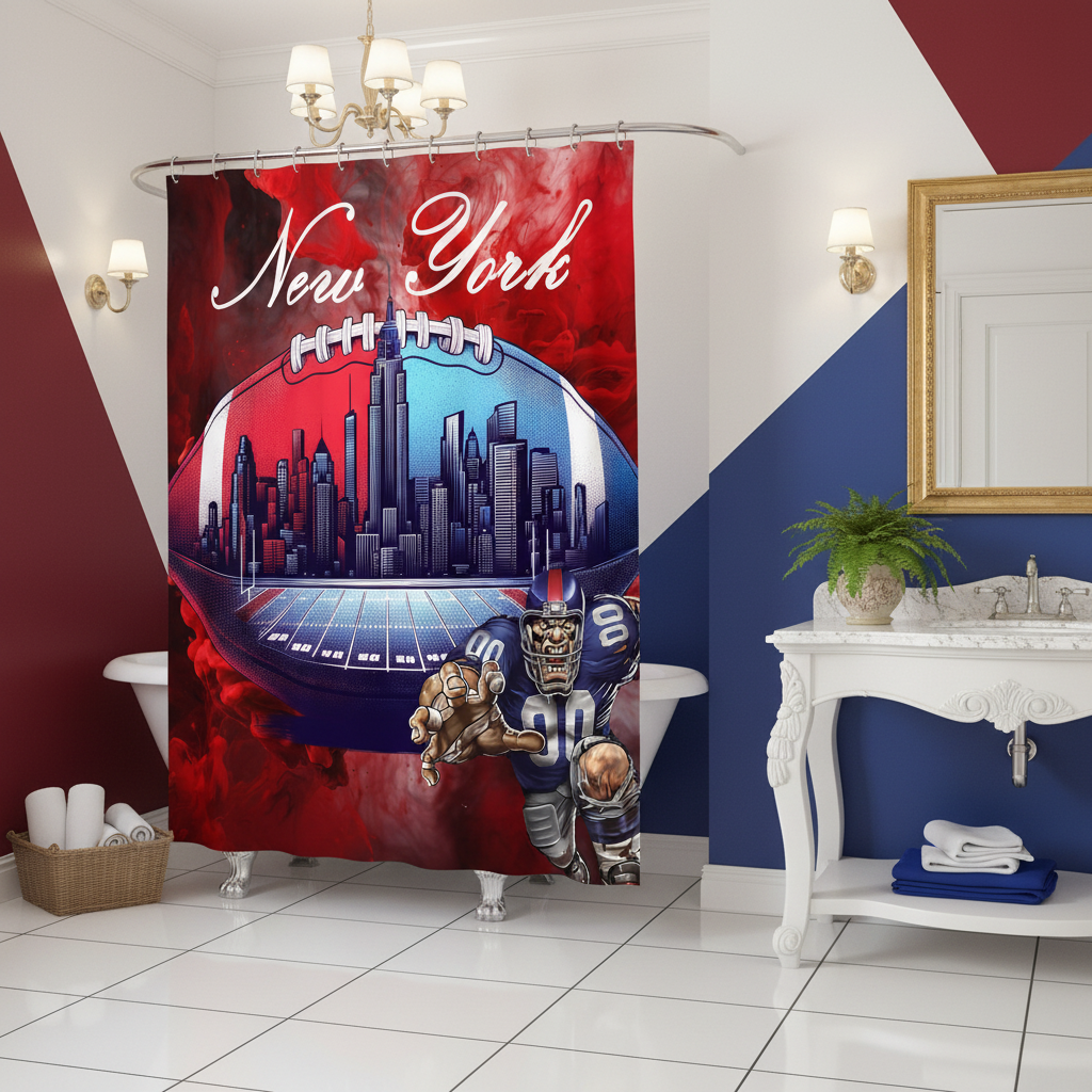 Copycat-Creations New York Football Shower Curtain
