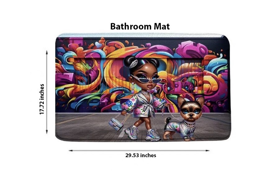 Glam Princess 2pcs Shower Curtain Set