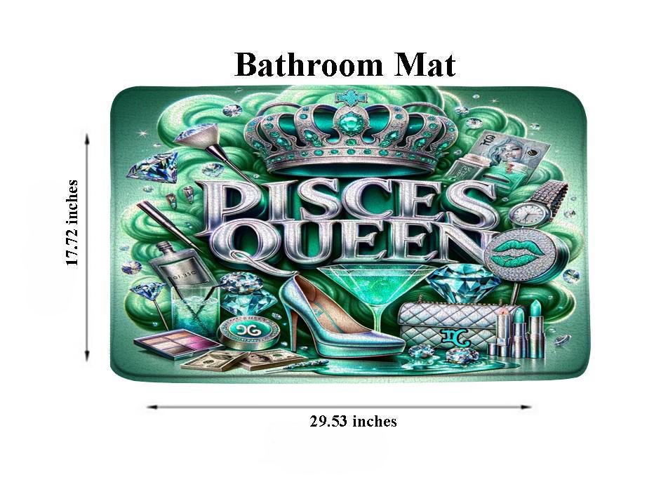 Zodiac Pisces Queen 2pcs Shower Curtain Set