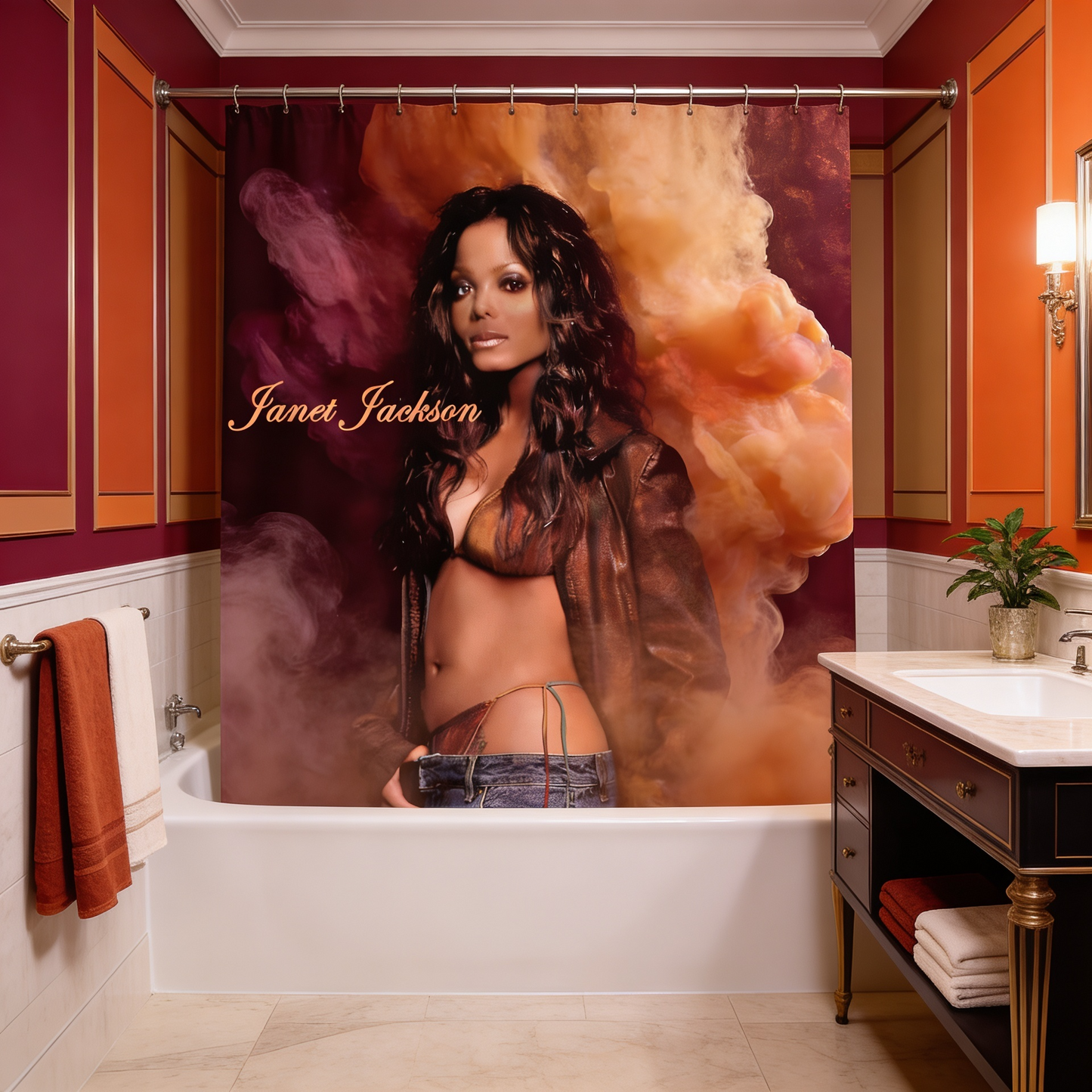 Legendary Janet Jackson Shower Curtain