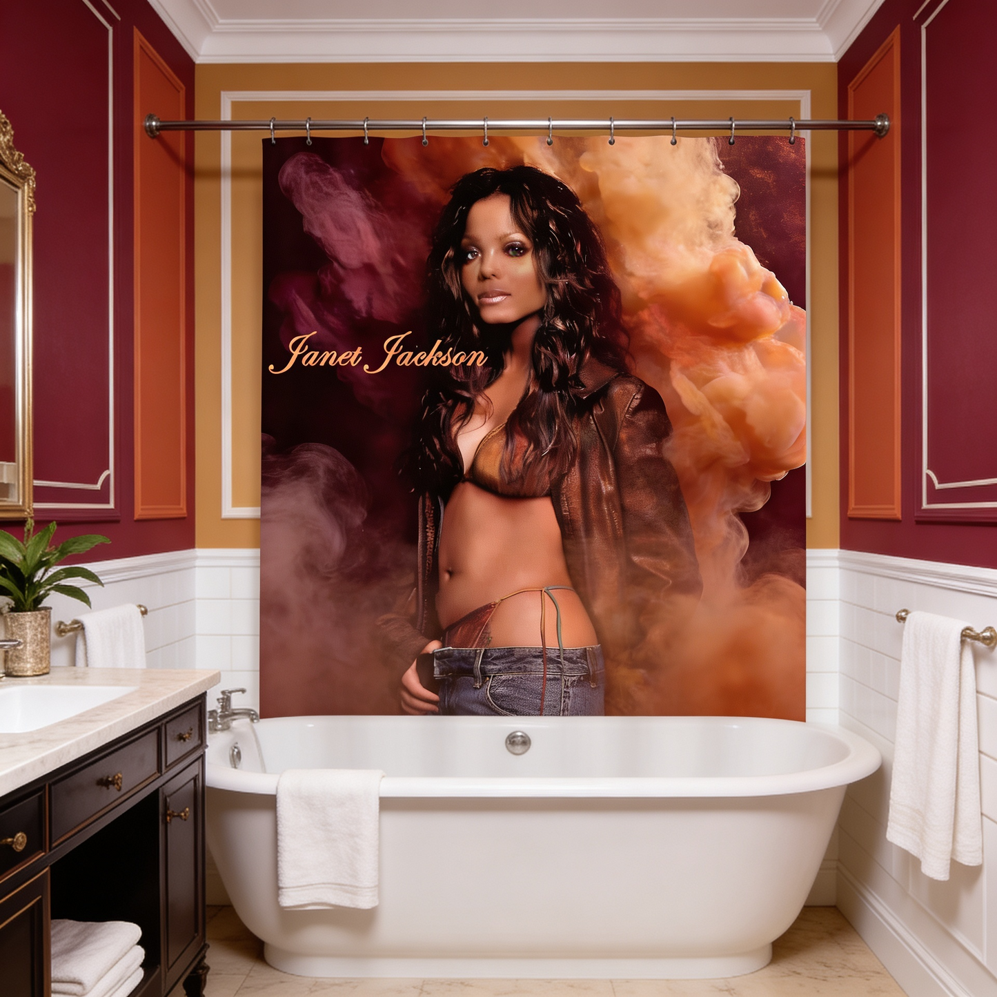 Legendary Janet Jackson Shower Curtain